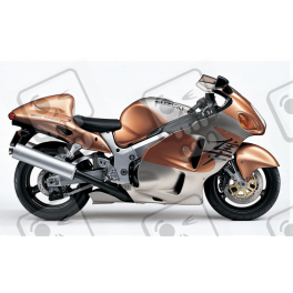 Autocollant SUZUKI HAYABUSA 1999 GOLD SILVER