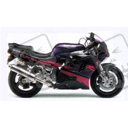 SUZUKI GSX-R 750 1995 - WHITE/BLUE VERSION DECALS SET