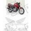 AUTOCOLLANT SET HONDA CB 500S YEAR 1993-1997 (Produit compatible)