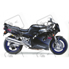 AUTOCOLLANT Suzuki GSX-R 1100 YEAR 1994 BLACK/GREY/BLUE