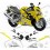 Stickers HONDA CBR 600F YEAR 2001-2003 (Compatible Product)