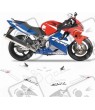 AUFKLEBER HONDA CBR 600F YEAR 2002