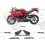 AUTOCOLLANT HONDA CBR 1000RR YEAR 2004-2005 (Produit compatible)