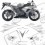 Stickers HONDA CBR 1000RR YEAR 2006-2007 (Compatible Product)
