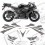 ADHESIVOS HONDA CBR 1000RR YEAR 2006-2007 (Producto compatible)