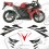ADESIVOS HONDA CBR 1000RR YEAR 2006-2007 (Produto compatível)