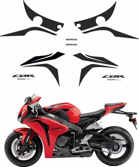 Autocollant de carénage de moto en vinyle réfléchissant CBR