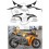 AUTOCOLLANT HONDA CBR 1000RR YEAR 2008-2009 (Produit compatible)