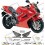 HONDA VFR 800 VTEC INTERCEPTOR YEAR 2002-2003 ADESIVI (Prodotto compatibile)