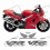 HONDA VFR 800i Interceptor YEAR 1998-2001 AUTOCOLLANT (Produit compatible)