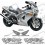 HONDA VFR 800i Interceptor YEAR 1998-2001 ADESIVOS (Produto compatível)