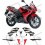 Aufkleber Honda CBR 125R YEAR 2007-2008 (Kompatibles Produkt)