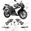 Aufkleber Honda CBR 125R YEAR 2007-2008 (Kompatibles Produkt)
