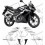 Aufkleber Honda CBR 125R YEAR 2009 (Kompatibles Produkt)