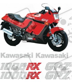 KAWASAKI GPZ 1000RX YEAR 1984-1988 ADHESIVOS (Producto compatible)