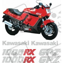 KAWASAKI GPZ 1000RX YEAR 1984-1988 DECALS
