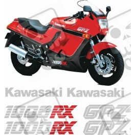 KAWASAKI GPZ 1000RX YEAR 1984-1988 STICKERS