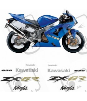 Kawasaki ZX-6R 636 YEAR 2003-2004 ADHESIVOS