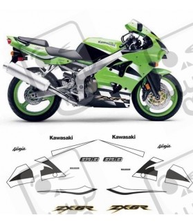 Kawasaki ZX-6R 636 YEAR 2000-2002 AUFKLEBER