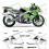 Kawasaki ZX-6R 636 YEAR 2000-2002 ADESIVOS (Produto compatível)