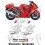 SUZUKI GSX 1300R Hayabusa YEAR 2007 Autocollant (Produit compatible)