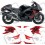 SUZUKI GSX 1300R Hayabusa YEAR 2010 Adhesivos (Producto compatible)