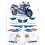 SUZUKI GSX-R 1100 YEAR 1995 DECALS (Compatible Product)
