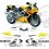 SUZUKI GSX-R 750 KI YEAR 2002-2005 AUFKLEBER (Kompatibles Produkt)