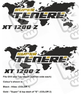 Yamaha XT 1200Z Super Tenere Givi - Touratech AUTOCOLLANT (Produit compatible)