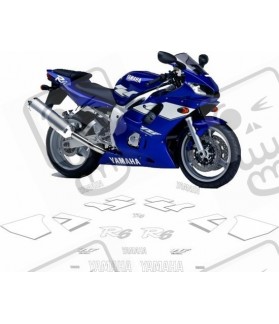 YAMAHA YZF R6 1999-2001 AUTOCOLLANT