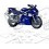 YAMAHA YZF R6 1999-2001 ADESIVI (Prodotto compatibile)