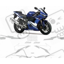 YAMAHA YZF R6 YEAR 2004-2005 AUTOCOLLANT