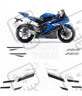YAMAHA YZF R6 YEAR 2006 BLUE AUFKLEBER
