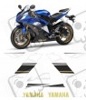 YAMAHA YZF R6 YEAR 2009 BLUE AUFKLEBER