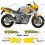 Yamaha TDM 850 YEAR 1996-1997 DECALS (Compatible Product)