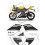YAMAHA YZF 125R YEAR 2008 DECALS (Compatible Product)