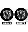 JEEP WILLYS DECALS X2