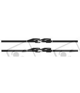 JEEP "4x4" side hood ADESIVI X2