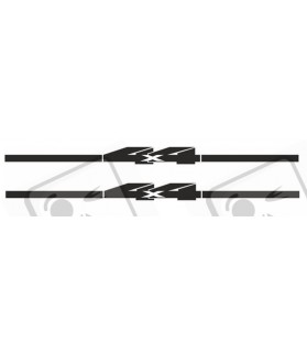 JEEP "4x4" side hood ADHESIVOS X2 (Producto compatible)