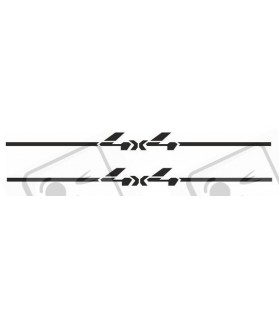 JEEP "4x4" side hood DECALS X2 (Compatible Product)