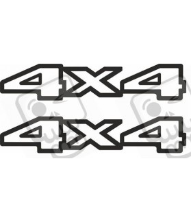 JEEP Cherokee "4x4" ADESIVI X2