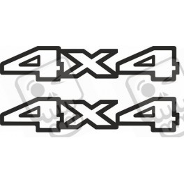 JEEP Cherokee "4x4" ADHESIVOS X2