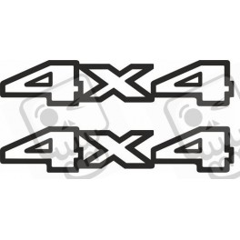 JEEP Cherokee "4x4" AUTOCOLLANT X2