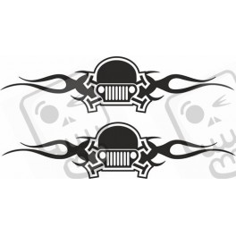 JEEP SKULL ADHESIVOS X2