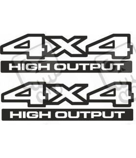 JEEP 4x4 High Output AUFKLEBER X2 (Kompatibles Produkt)