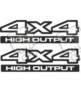 JEEP 4x4 High Output AUTOCOLLANT X2 (Produit compatible)