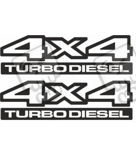 JEEP JEEP 4x4 Turbo Diesel ADHESIVOS X2 (Producto compatible)
