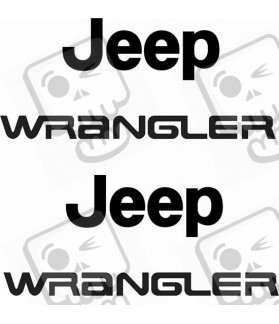 JEEP WRANGLER 1987 up AUFKLEBER X2 (Kompatibles Produkt)