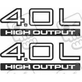 JEEP 4,0 L High Output STICKER X2