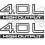 JEEP 4,0 L High Output AUFKLEBER X2 (Kompatibles Produkt)